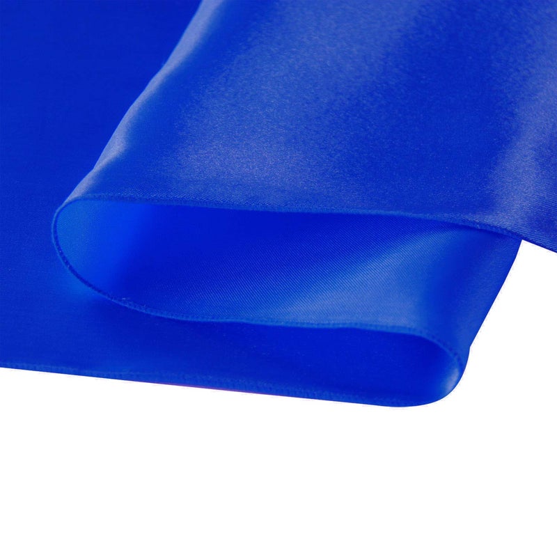 WELMATCH Royal Blue Satin Table Runners - 5 pcs Wedding Banquet Party Event Decoration Table Runners (Royal Blue, 5) - Image 2